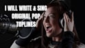 write and sing an original pop topline for your song