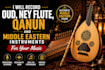 record arabic oud, ney flute, qanun and world music instruments