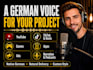 record a professional native german male voice over