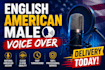 record a professional american male voice over  commercial