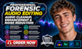 do forensic audio editing, audio cleanup, enhancement and noise reduction