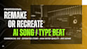 recreate or remake your ai song beat professionally