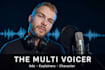 record a male voice over for your ad or explainer