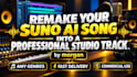 remake your suno ai song into a professional studio track