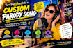 write a funny custom parody song with original lyrics for your big special event