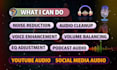 clean up and enhance your audio with noise reduction