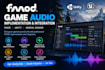implement fmod audio in your unity or unreal engine game sound design