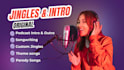 create a custom podcast jingle, intro, outro or theme song