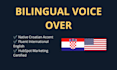 do professional croatian voice over with editing and music