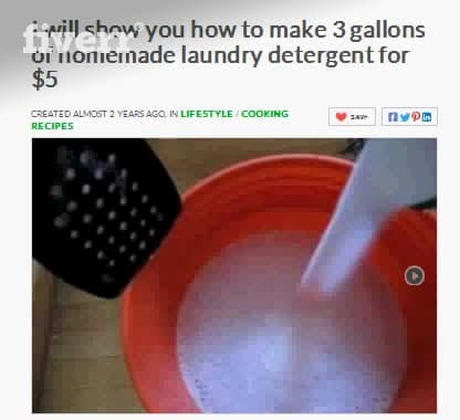 Show you how to make 3 gallons of homemade laundry detergent for 3 ...