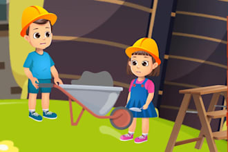 create awesome 2d kids animation