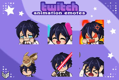 Draw cute chibi anime icon for , twitch, vtuber by Kirara_alex313