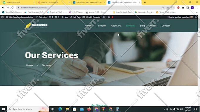 Image d'échantillon de travail