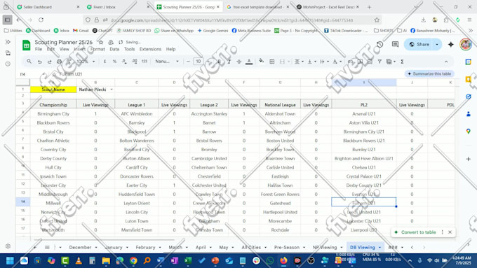 Image d'échantillon de travail