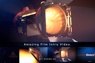 create cinematic intro video logo animation
