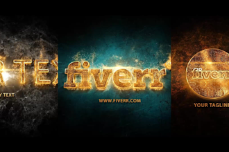 create cinematic intro video logo animation