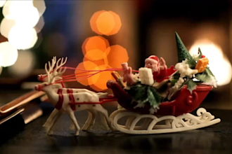 insert your logo in this christmas ball with santa