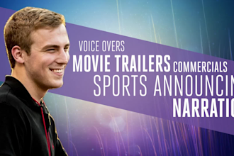 record an epic movie trailer voice over