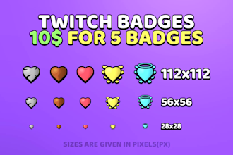 create professional twitch badges