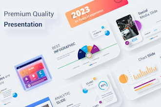 design powerpoint presentations, investor pitch decks, and powerpoint templates