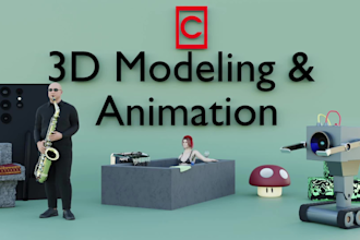 do a small scale 3d modeling and animation