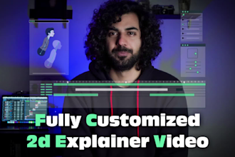 create a fully customized 2d explainer video for your business