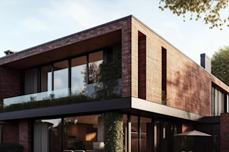 create exterior and interior and facade designs and 3d renderings