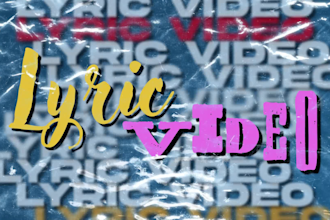 create an animated music lyric video for your song