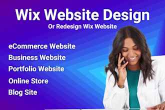 build wix website design or redesign wix website