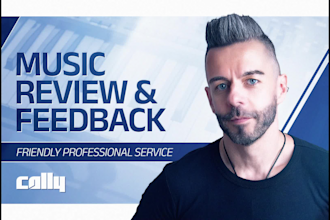 review your music and give detailed feedback