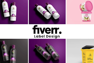 design eye catching supplement, can, and bottle labels