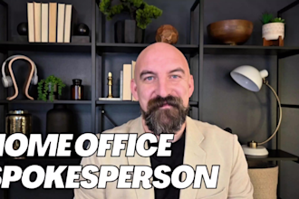 produce a home office male spokesperson video