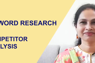 offer best profitable kgr keyword research and competitor analysis
