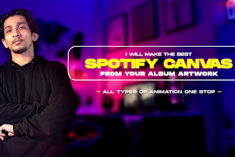 animate your album cover art for a spotify canvas