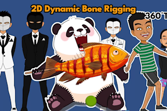 pro 2d cartoon and animation character rigging in moho