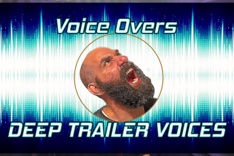 record an epic deep movie trailer voice over