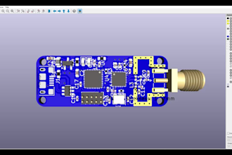 interface usbc to antenna using stm on kicad pcb design tool