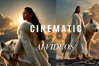 create cinematic ai  music video, ads, ai short film