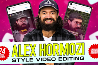 edit youtube shorts, reels and tiktok in alex hormozi style captions