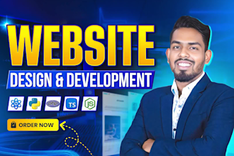 develop business website, full stack website development