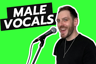 record professional male vocal, harmonies, topline, rock