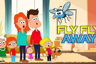 create high quality 2d animated rhyme for youtube channel