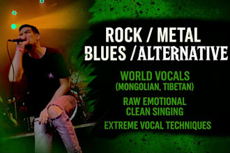 record professional guttural screaming metal vocals