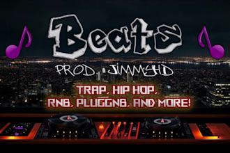 produce an exclusive professional beat hip hop, trap, rnb, pluggnb