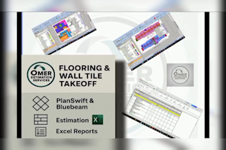 do flooring takeoff, finishes takeoff and cost estimation