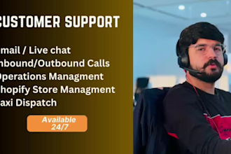 provide customer support, customer services via email, chat and phone