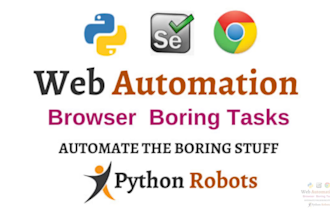 automate browser web tasks with selenium python