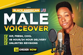 voiceover an urban african american black male voice over