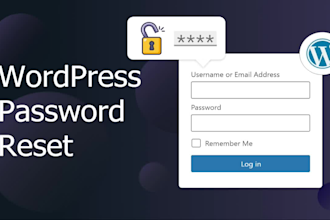 reset your wordpress password