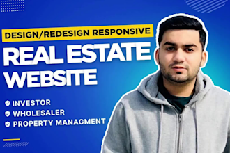 create real estate investor website for you
